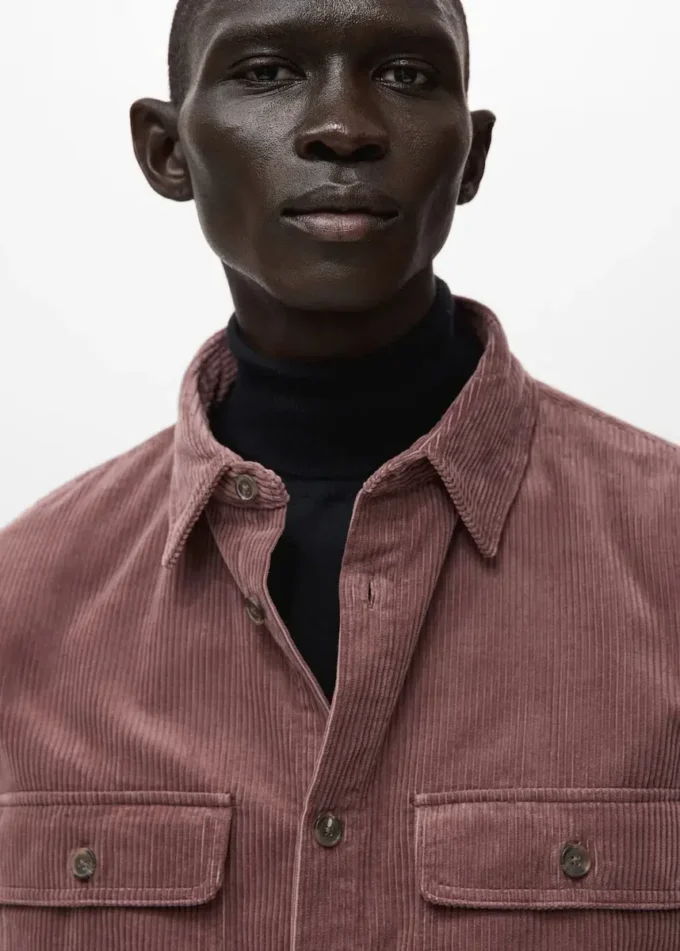 Koszula z kieszeniami z sztruksu Koszula z kieszeniami z sztruksu