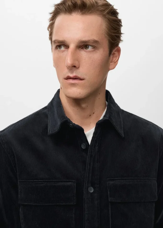 Koszula z kieszeniami z sztruksu Koszula z kieszeniami z sztruksu