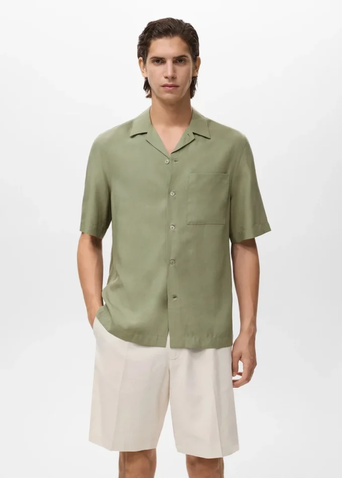 Koszula z lyocellu o regularnym kroju Koszula z lyocellu o regularnym kroju