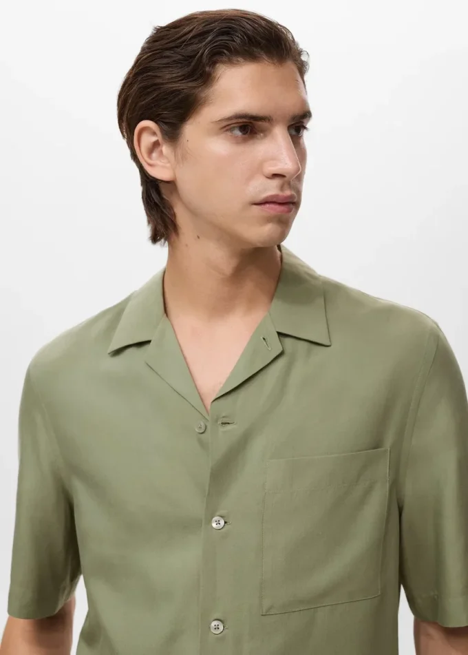 Koszula z lyocellu o regularnym kroju Koszula z lyocellu o regularnym kroju