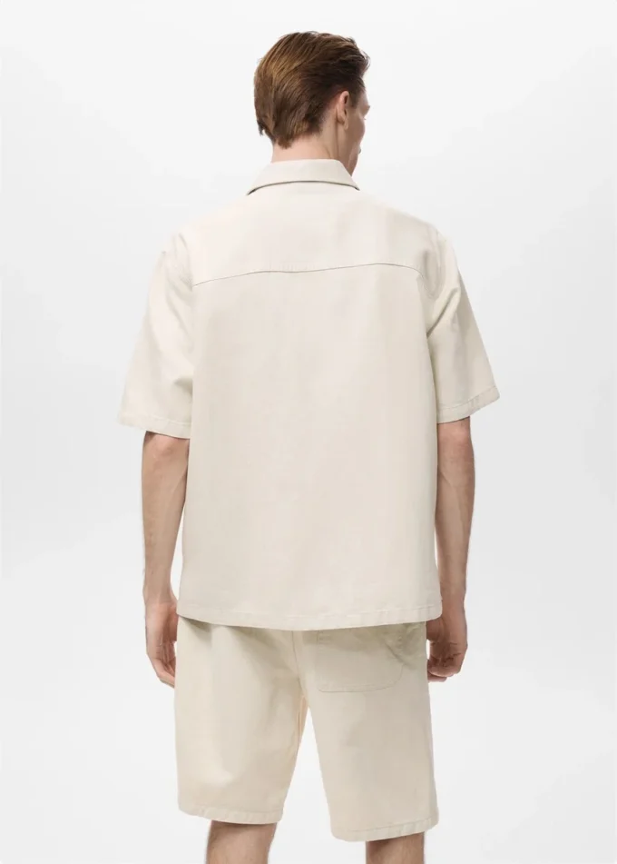 Koszula z mieszanki lnu i bawełny Koszula z mieszanki lnu i bawełny