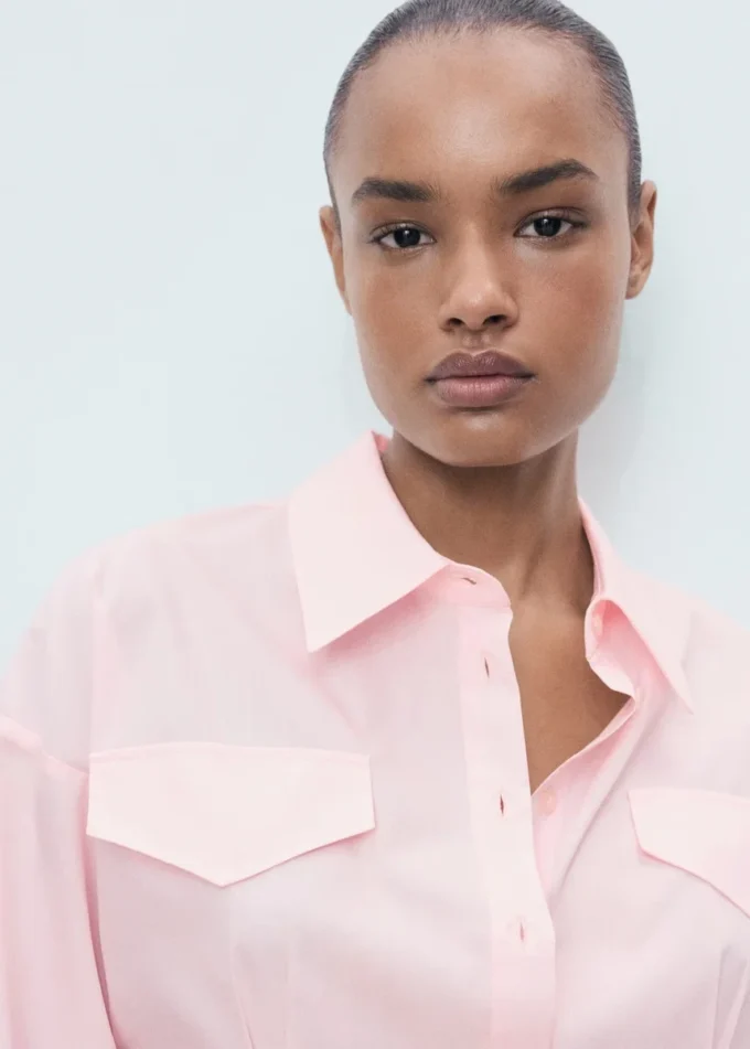 Koszula z zakładkami i kieszeniami Koszula z zakładkami i kieszeniami