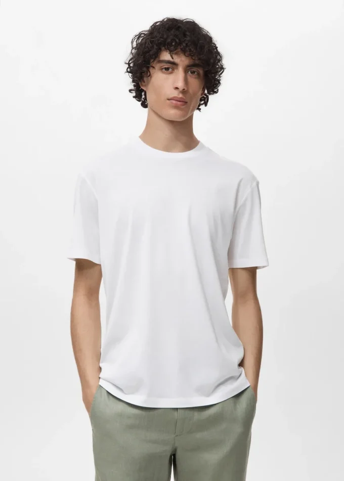 Koszulka 100% bawełna, regularny krój Koszulka 100% bawełna, regularny krój