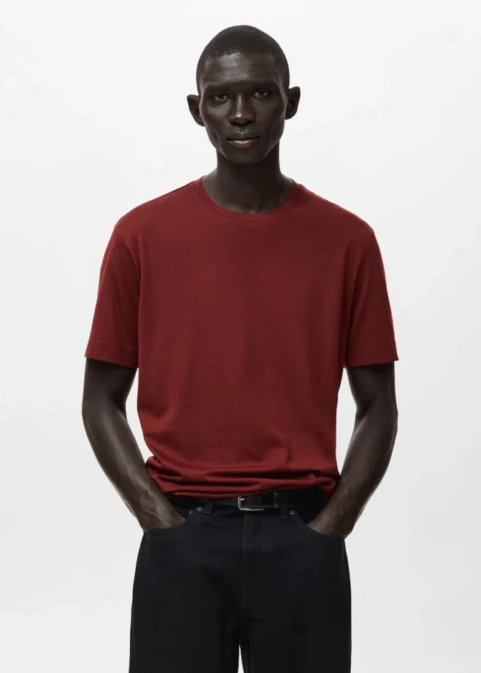 Koszulka 100% bawełna, regularny krój Koszulka 100% bawełna, regularny krój