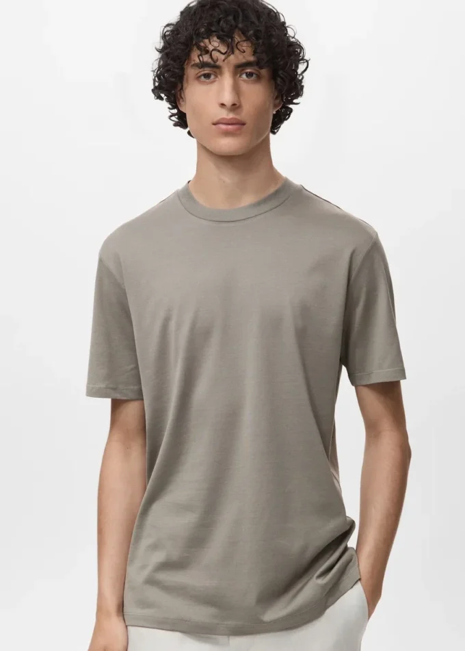 Koszulka 100% bawełna, regularny krój Koszulka 100% bawełna, regularny krój