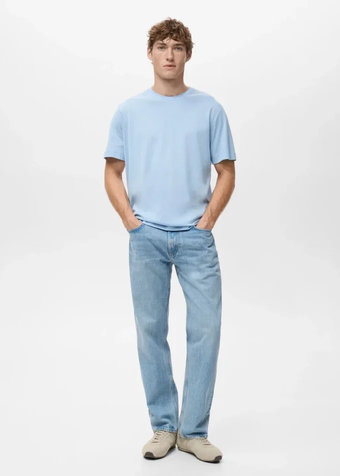 Koszulka 100% bawełna, regularny krój Koszulka 100% bawełna, regularny krój