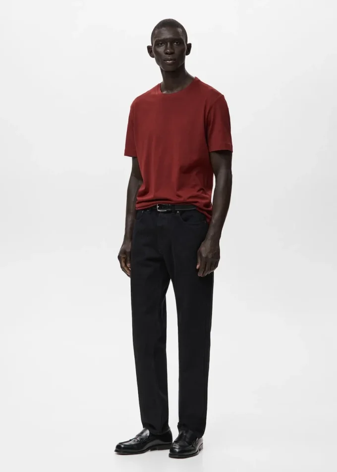 Koszulka 100% bawełna, regularny krój Koszulka 100% bawełna, regularny krój