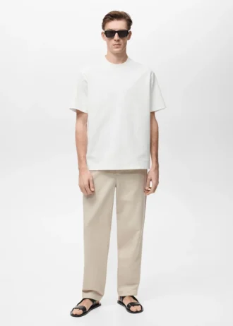 Koszulka o regularnym kroju z fakturą