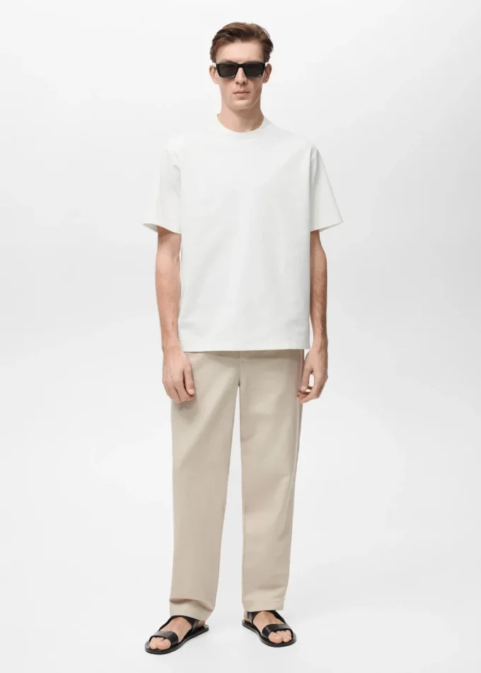 Koszulka o regularnym kroju z fakturą Koszulka o regularnym kroju z fakturą