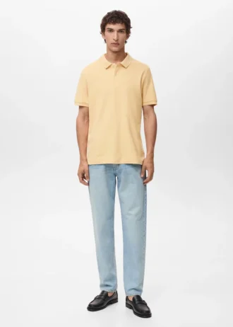 Koszulka polo z bawełnianej tkaniny piqué o regularnym kroju