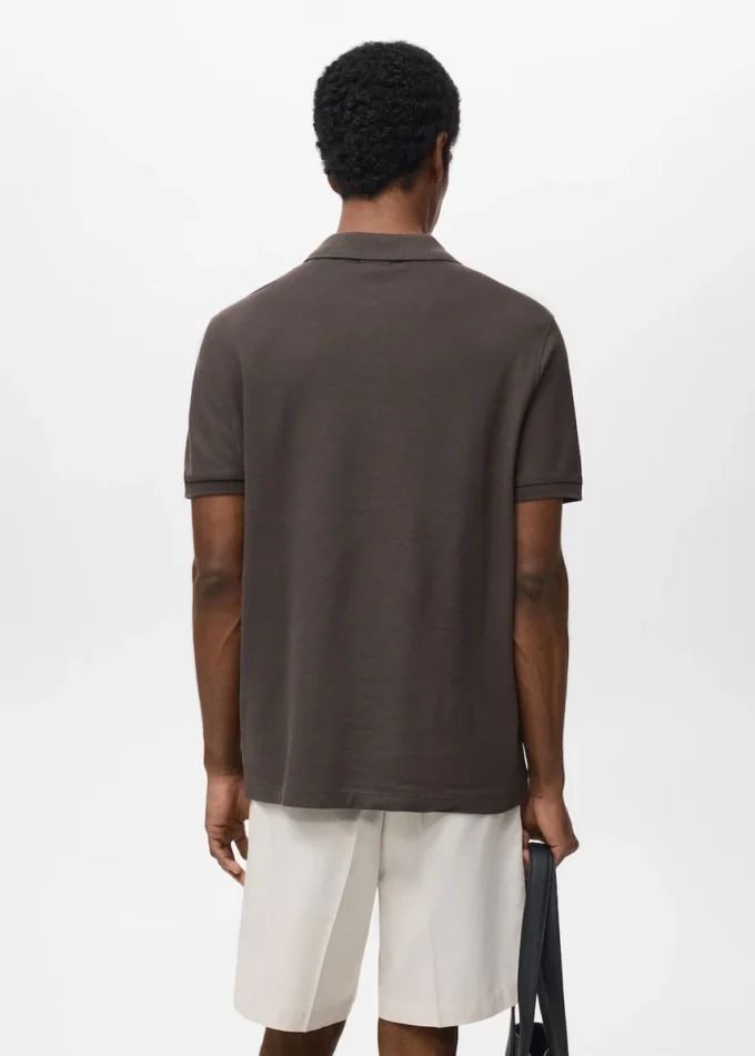 Koszulka polo z bawełnianej tkaniny piqué o regularnym kroju Koszulka polo z bawełnianej tkaniny piqué o regularnym kroju