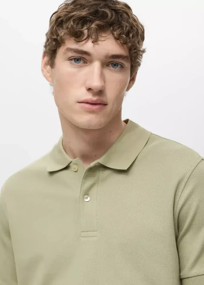 Koszulka polo z bawełnianej tkaniny piqué o regularnym kroju Koszulka polo z bawełnianej tkaniny piqué o regularnym kroju