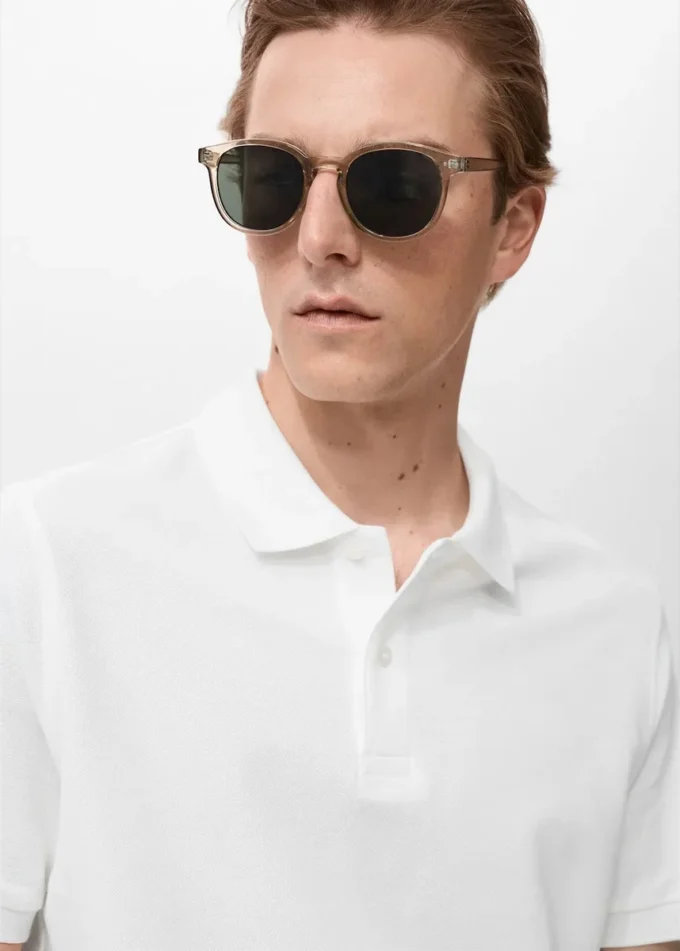 Koszulka polo z bawełnianej tkaniny piqué o regularnym kroju Koszulka polo z bawełnianej tkaniny piqué o regularnym kroju