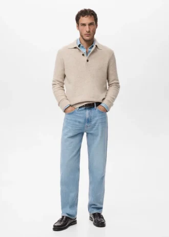 Koszulka polo z dzianiny mini bouclé