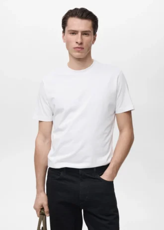 Koszulka slim fit, 100% bawełna