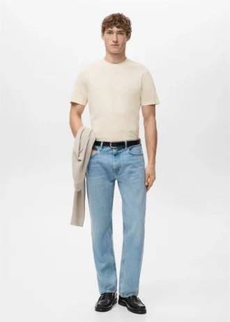 Koszulka slim fit, 100% bawełna