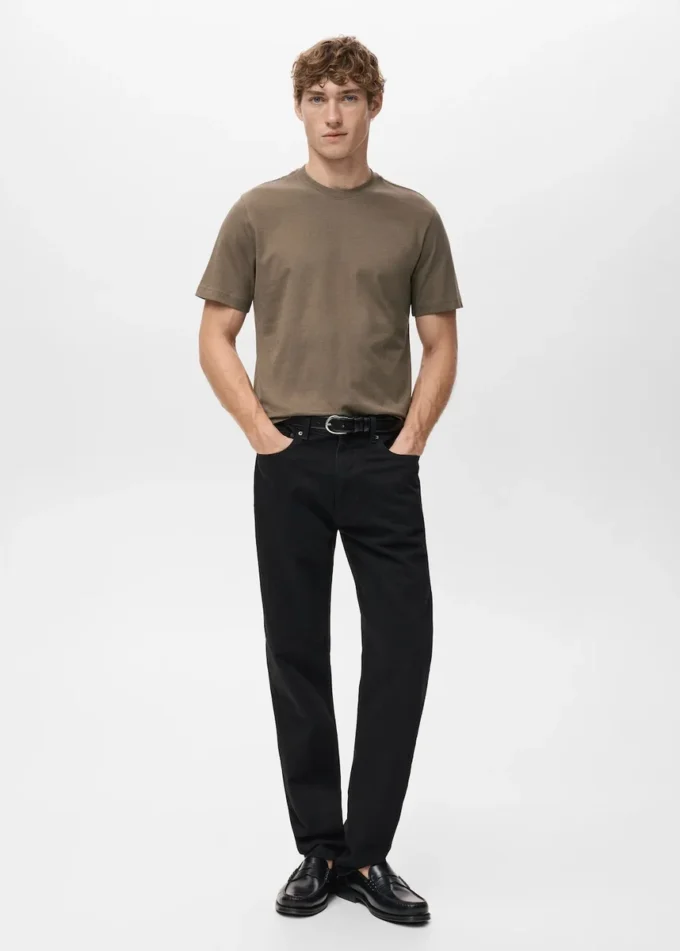 Koszulka slim fit, 100% bawełna Koszulka slim fit, 100% bawełna