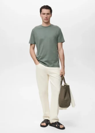 Koszulka slim fit, 100% bawełna