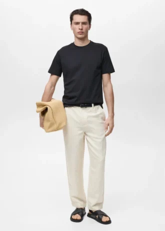 Koszulka slim fit, 100% bawełna