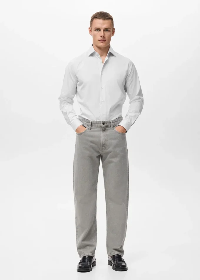 Koszulka w paski o dopasowanym kroju, 100% bawełna Koszulka w paski o dopasowanym kroju, 100% bawełna