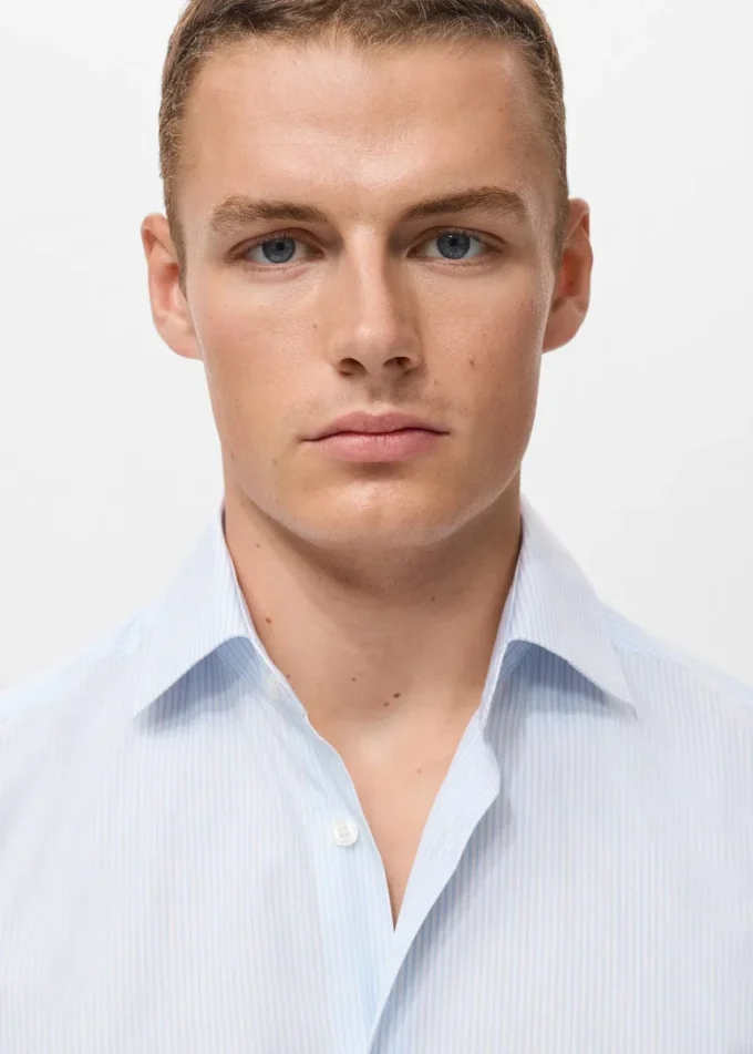 Koszulka w paski o dopasowanym kroju, 100% bawełna Koszulka w paski o dopasowanym kroju, 100% bawełna