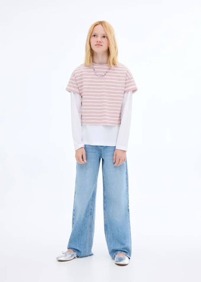 Koszulka w paski z krótkim rękawem Koszulka w paski z krótkim rękawem