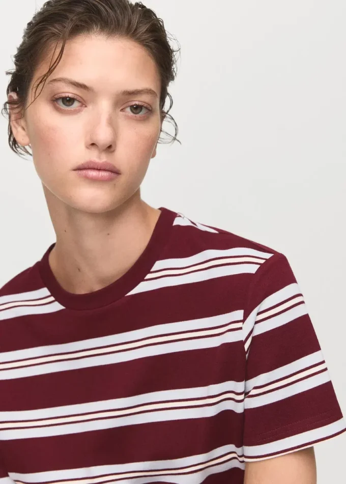 Koszulka w paski z krótkim rękawem Koszulka w paski z krótkim rękawem