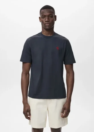 Koszulka wykonana w 100% z bawełny z haftowanym detalem