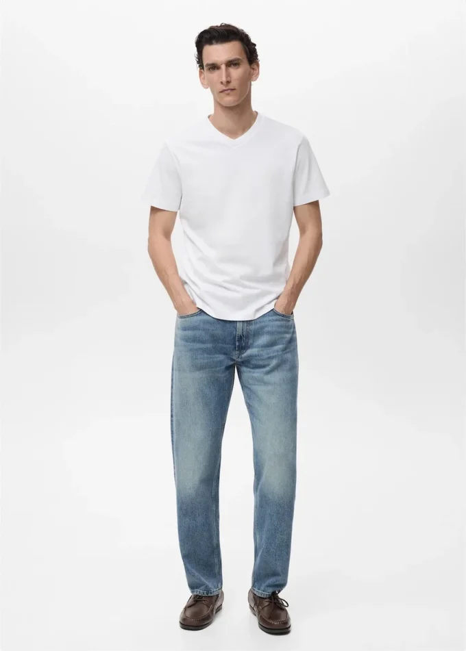 Koszulka z dekoltem w serek Koszulka z dekoltem w serek