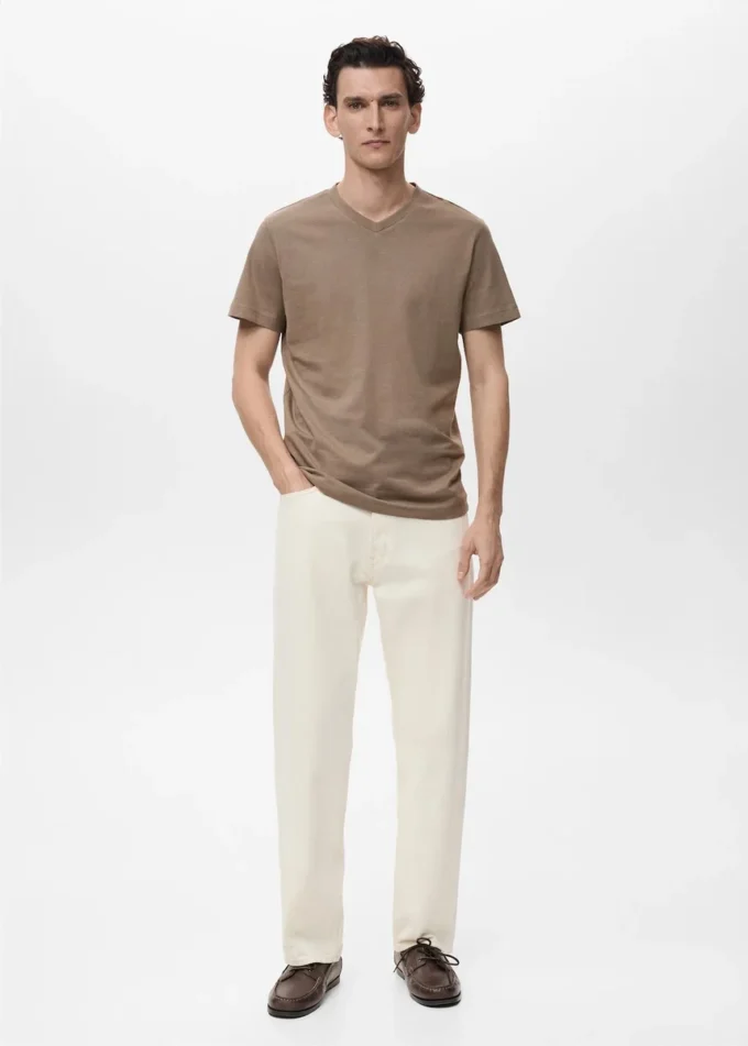 Koszulka z dekoltem w serek Koszulka z dekoltem w serek