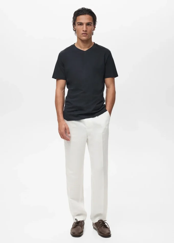 Koszulka z dekoltem w serek Koszulka z dekoltem w serek