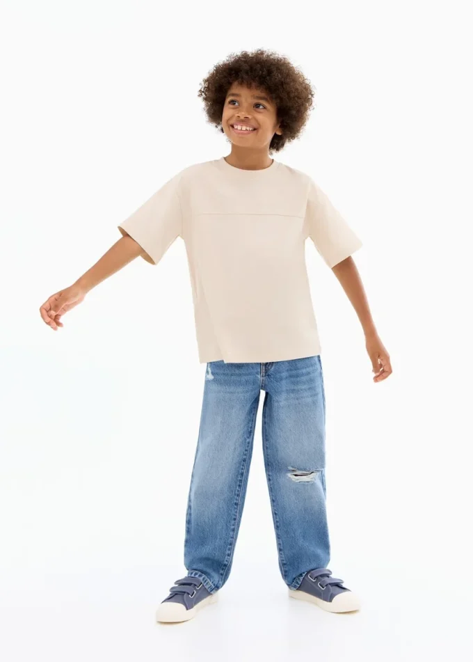 Koszulka z detalami szwów Koszulka z detalami szwów