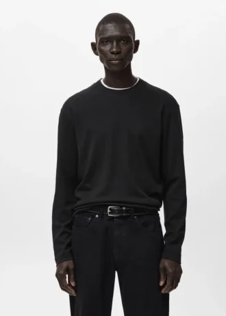 Koszulka z długim rękawem o regularnym kroju Koszulka z długim rękawem o regularnym kroju