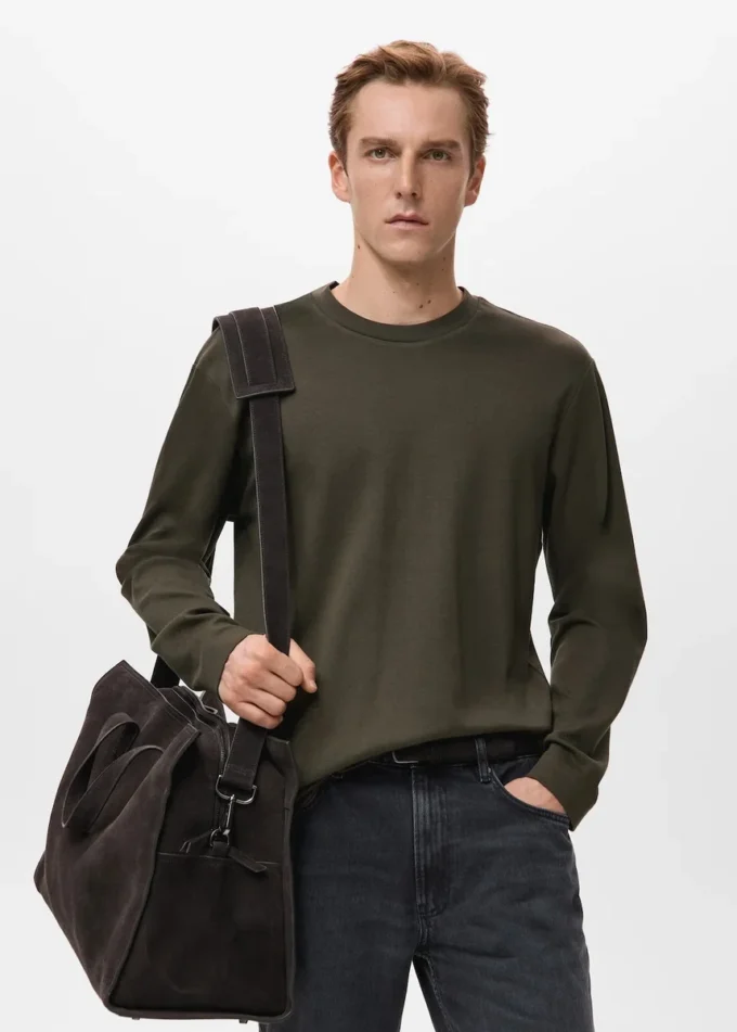 Koszulka z długim rękawem o regularnym kroju Koszulka z długim rękawem o regularnym kroju