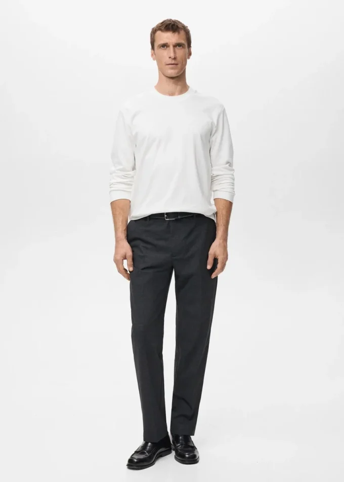 Koszulka z długim rękawem o regularnym kroju Koszulka z długim rękawem o regularnym kroju