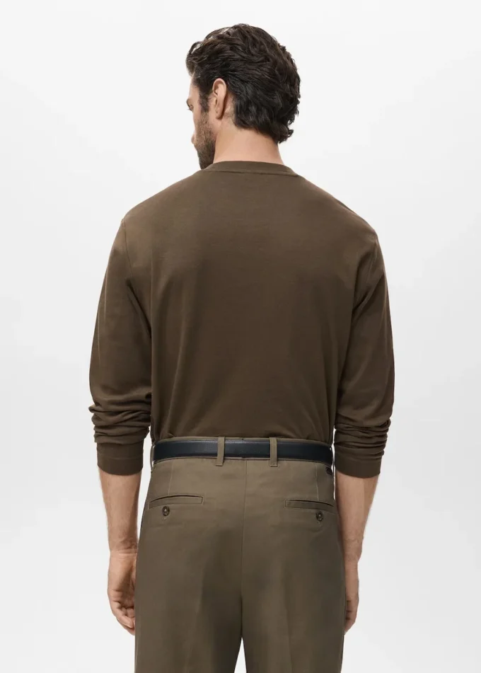 Koszulka z długim rękawem o regularnym kroju Koszulka z długim rękawem o regularnym kroju