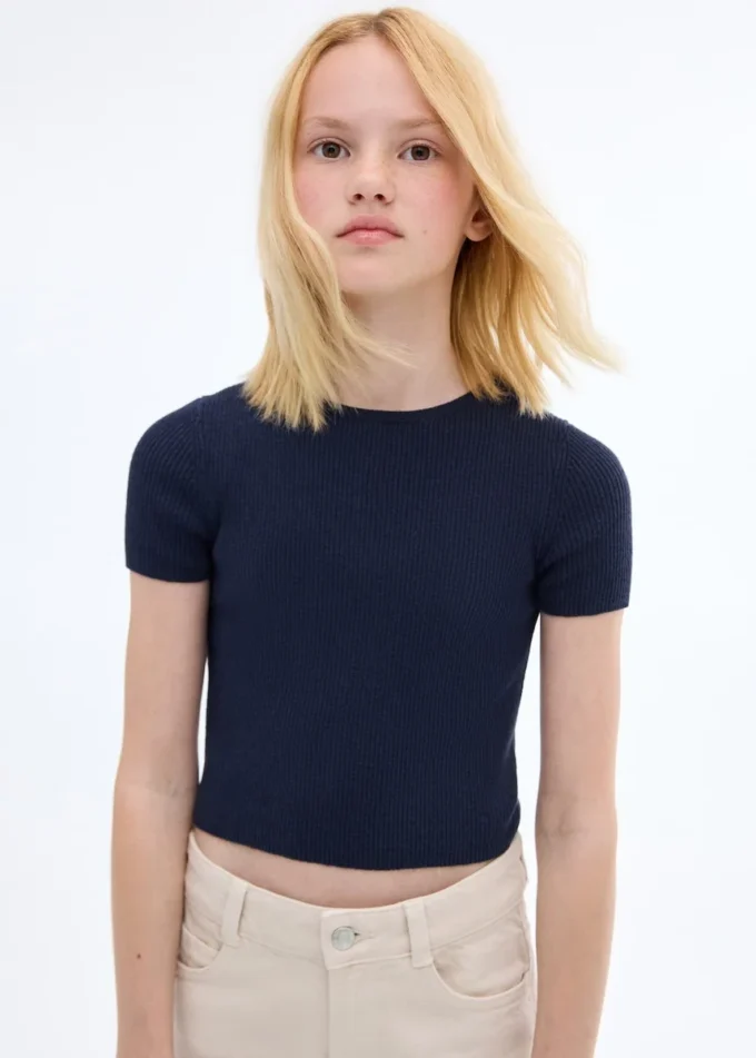 Koszulka z dzianiny prążkowanej Koszulka z dzianiny prążkowanej