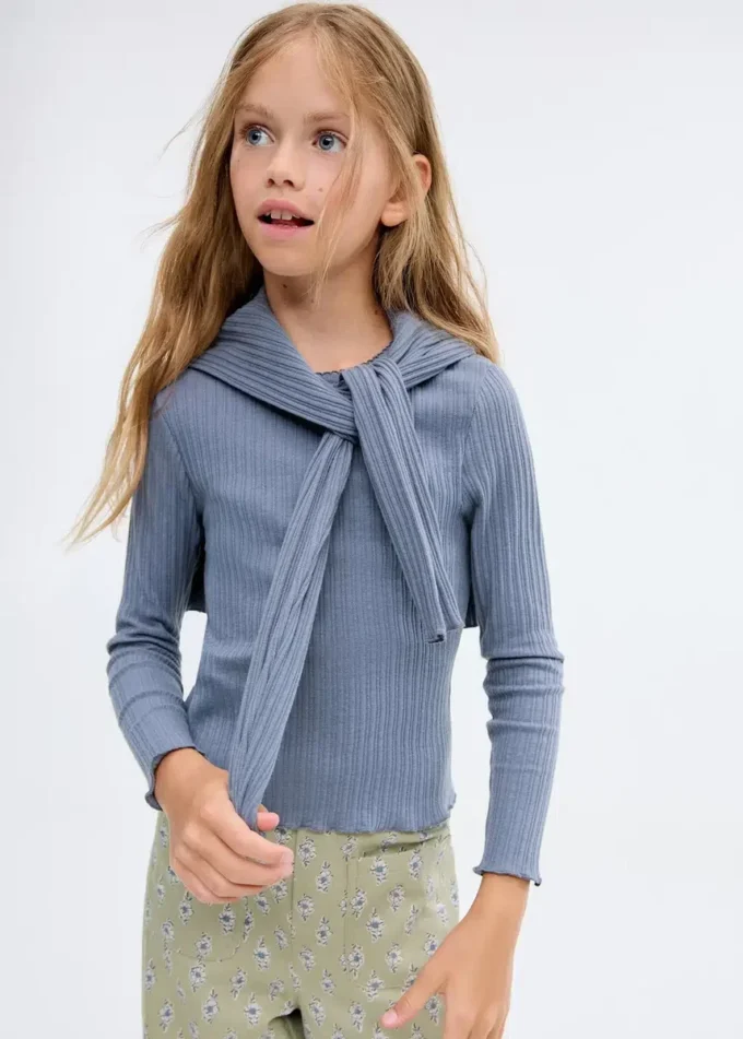 Koszulka z dzianiny prążkowanej Koszulka z dzianiny prążkowanej