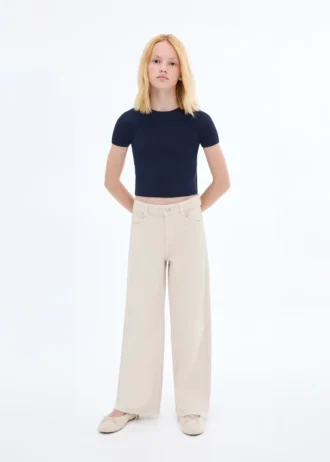 Koszulka z dzianiny prążkowanej