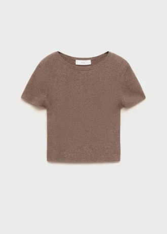 Koszulka z dzianiny prążkowanej