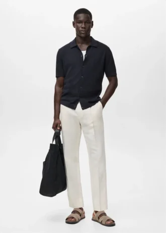 Koszulka z dzianiny prążkowanej