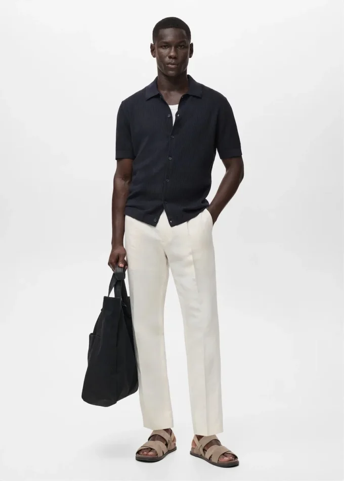 Koszulka z dzianiny prążkowanej Koszulka z dzianiny prążkowanej