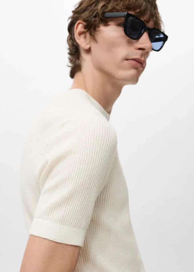 Koszulka z dzianiny prążkowanej Koszulka z dzianiny prążkowanej