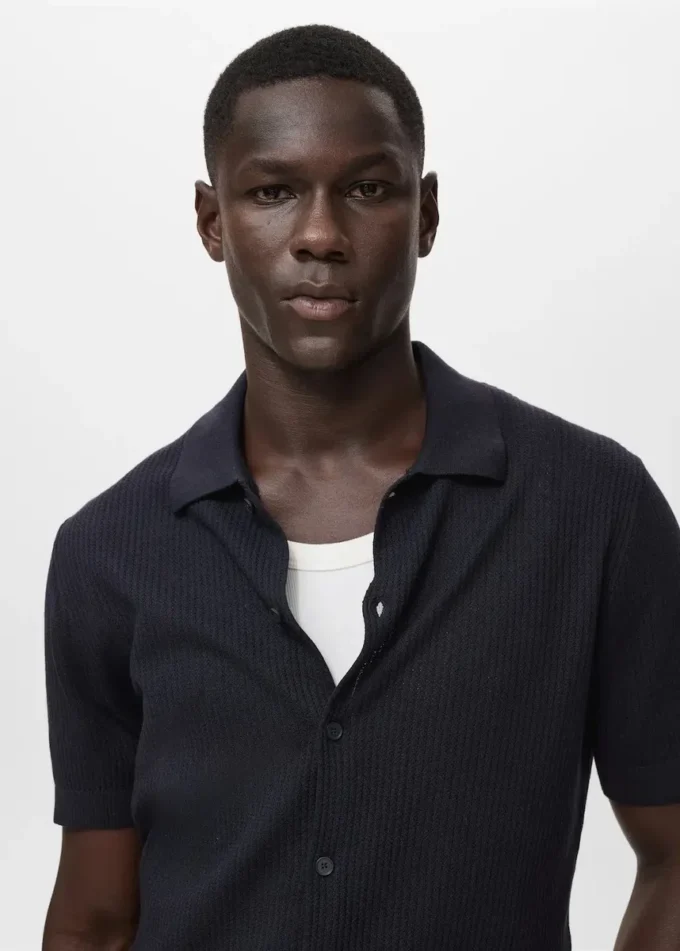 Koszulka z dzianiny prążkowanej Koszulka z dzianiny prążkowanej