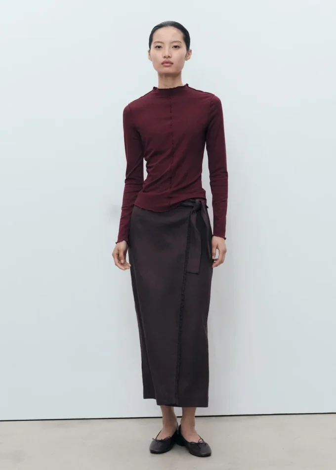 Koszulka z falistymi brzegami Koszulka z falistymi brzegami