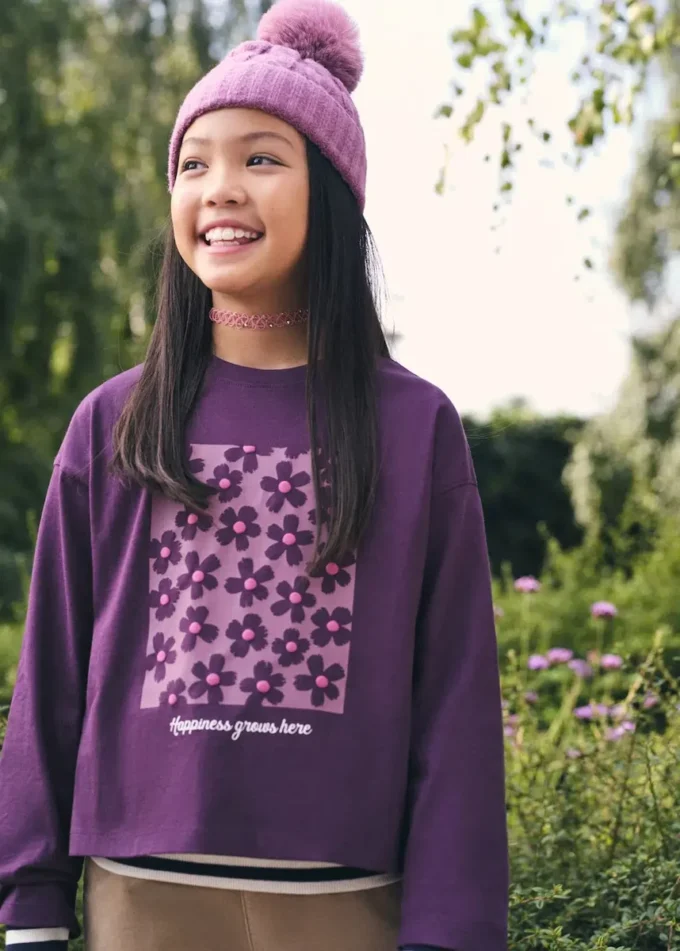 Koszulka z kwiatowym nadrukiem Koszulka z kwiatowym nadrukiem