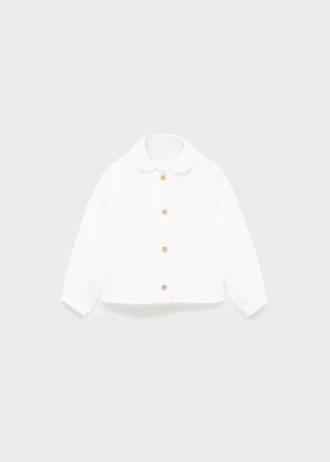 Koszulka z marszczonym kołnierzykiem typu baby