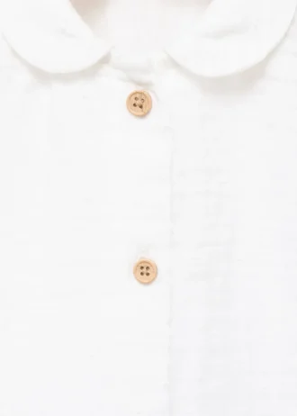 Koszulka z marszczonym kołnierzykiem typu baby