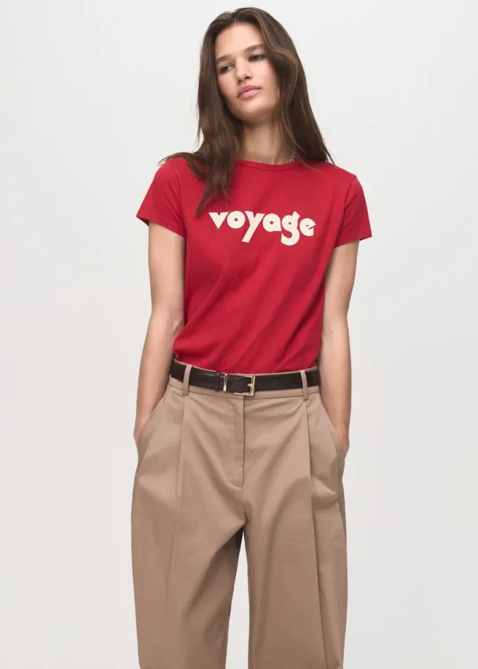 Koszulka z mieszanki bawełny z nadrukiem Koszulka z mieszanki bawełny z nadrukiem