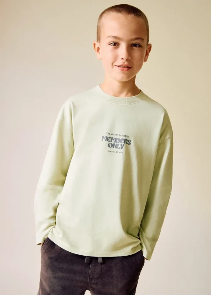 Koszulka z mieszanki bawełny z nadrukiem Koszulka z mieszanki bawełny z nadrukiem